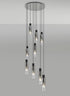 Brooks Slim Round Pendant 9 Light